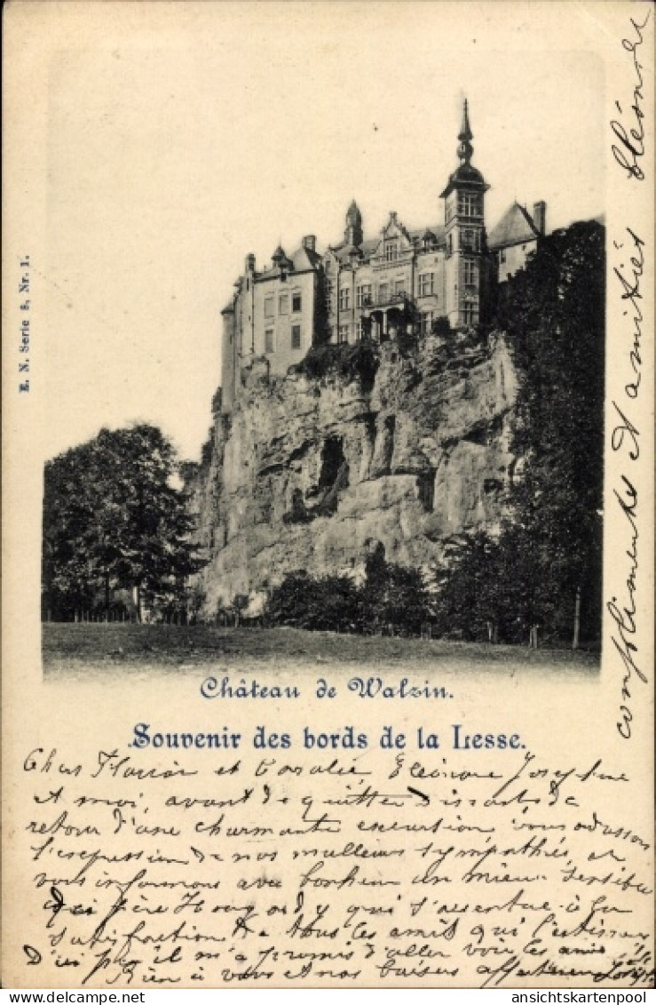 CPA Walzin Dinant Wallonie Namur, Chateau Walzin - Andere & Zonder Classificatie