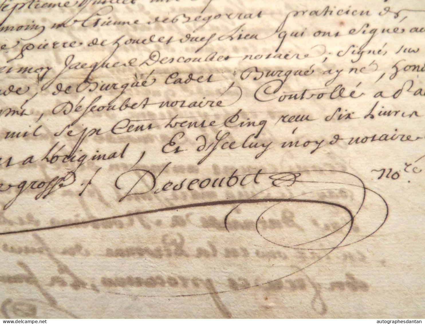 ● Généralité De Pau 1735 Paul De Burgué David Darnaude D'Arnaude Lasseube Escoubet Acte Manuscrit Cachet Basses Pyrénées - Algemene Zegels