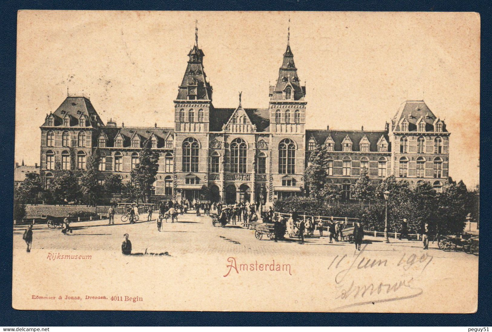 Amsterdam. Rijksmuseum. (1885- Arch. Pierre Cuypers). Musée Des Beaux Arts, Artisanat Et Histoire.  Visiteurs. 1905 - Amsterdam