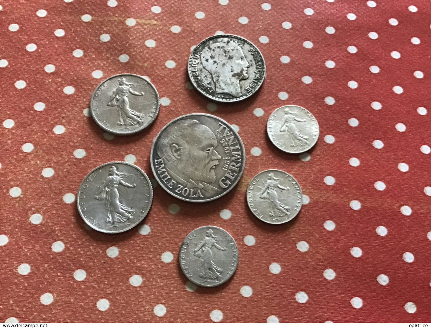 LOT DE 7 Pièces Argent Voir Le Scan Pour L’état - Lots & Kiloware - Coins