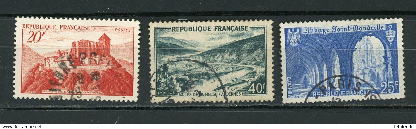 FRANCE - SITES -   N°Yvert 841A+842+842A Obli. - Used Stamps