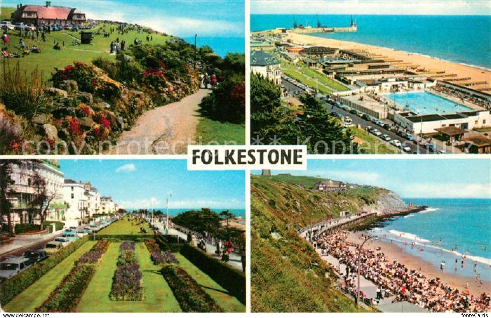 43008027 Folkestone Panoramen Strand Swimmingpool Folkestone - Autres & Non Classés