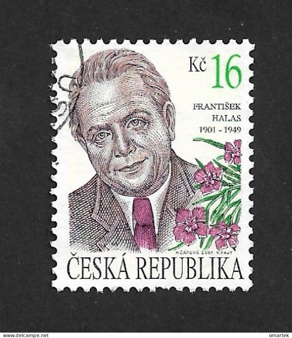 Czech Republic 2001 ⊙ Mi 292 Sc 3148 Yv 275 Frantisek Halas.Tschechische Republik. C2 - Usados