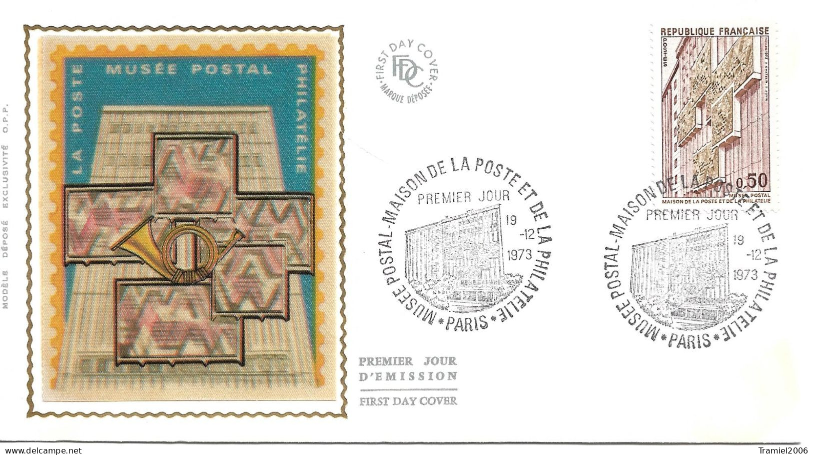 FRANCE 1973 - YT 1782 - Maison De La Poste Et De La Philatélie - 19.12.1973 - 1970-1979