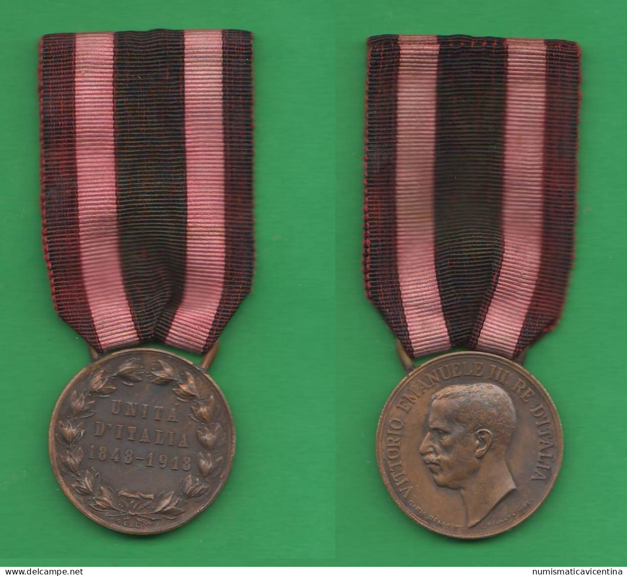 Medaglia 70° Unità D' Italia 1848  1918  Italy Medal - Italy