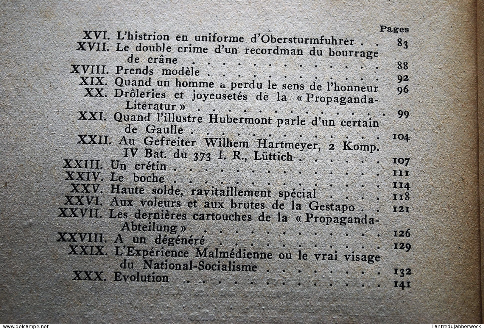 LOMBARD Laurent Contre La Propaganda-Ableitung Et Ses Valets WW2 PATRIAE Guerre 40-45 DAYE Pierre Colin Paul Propagande - Weltkrieg 1939-45