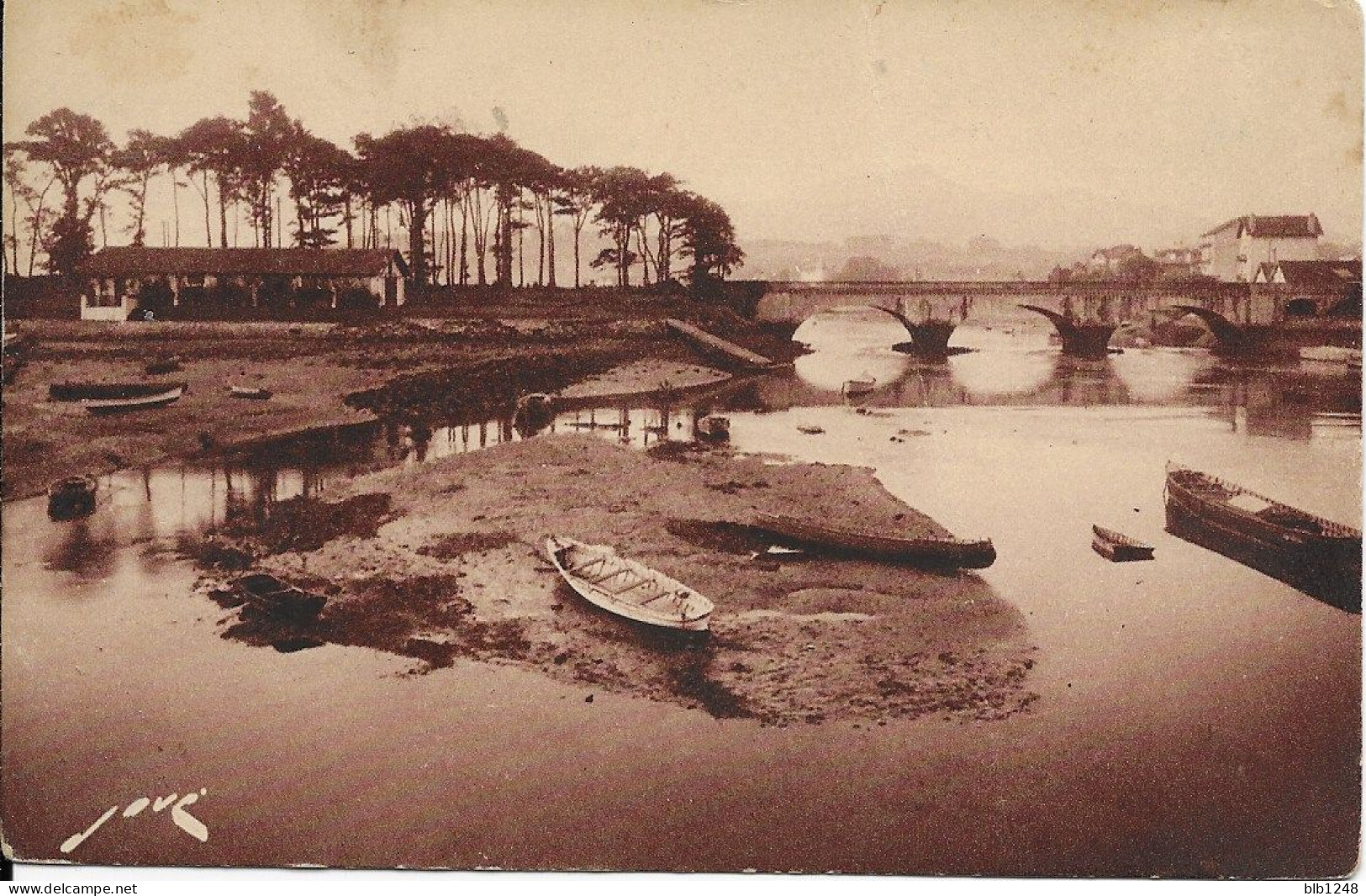 [64] Pyrénées-Atlantiques > Saint Jean De Luz La Nivelle Au Fond La Rhune - Saint Jean De Luz