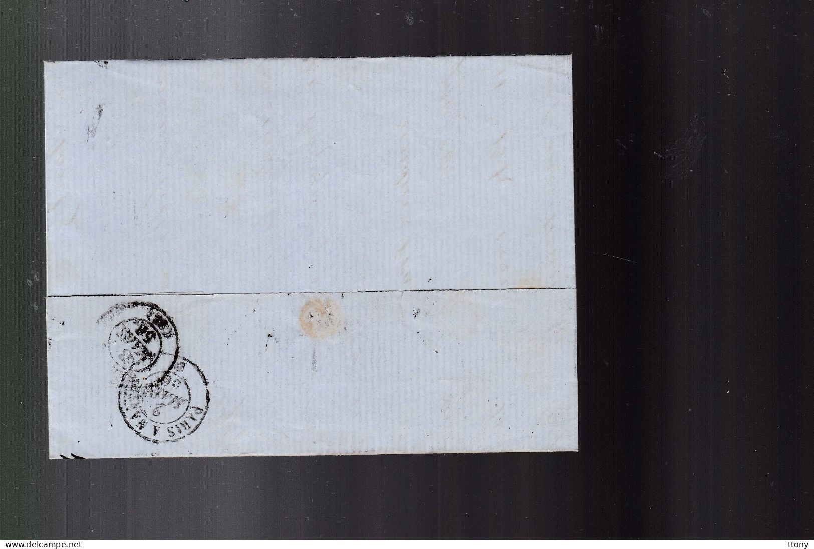 Timbre N° 14 Napoléon III  Bleu    20 C   Sur Lettre Etoile De Paris  1856  Destination    Nantes - 1853-1860 Napoleone III