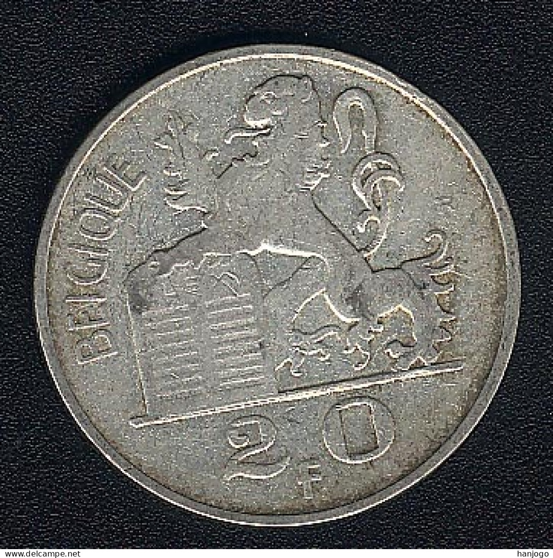 Belgien, 20 Francs 1950 Französisch, Silber - 20 Franc