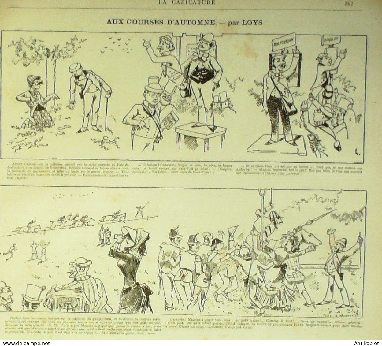 La Caricature 1881 N°  98 Premiers Froids TrockLoys Draner - Revues Anciennes - Avant 1900