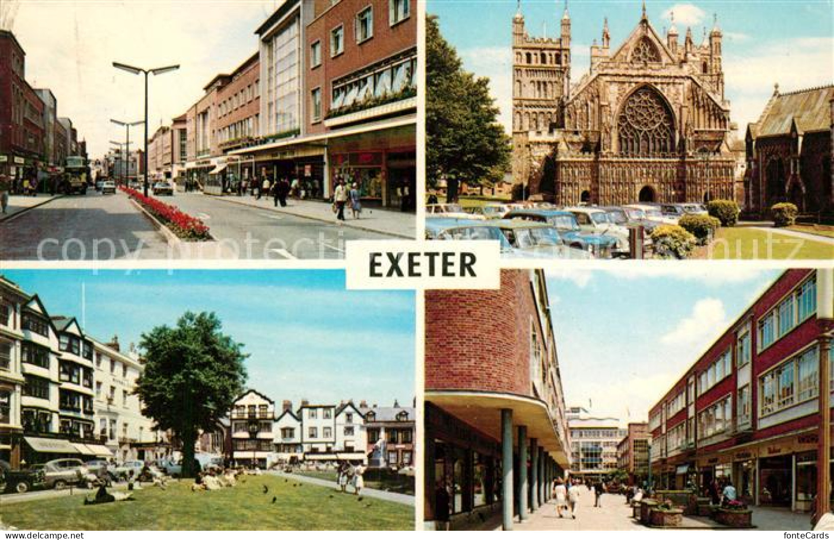 43007816 Exeter High Street Cathedrale Yard Princesshay Exeter - Sonstige & Ohne Zuordnung