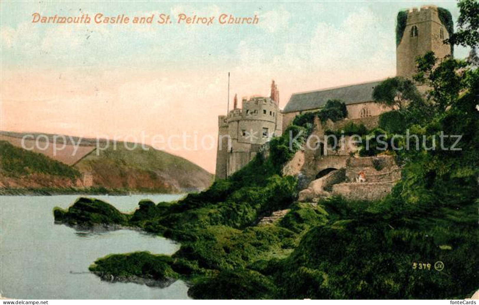 43007805 Dartmouth Devon Castle And St Petrox Church  - Sonstige & Ohne Zuordnung