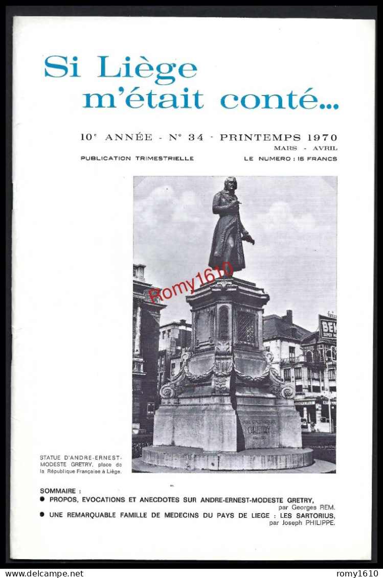 SI LIEGE M'ETAIT CONTE... Année 1970. N° 34,36, 37. (Manque Le N°35) - Belgique