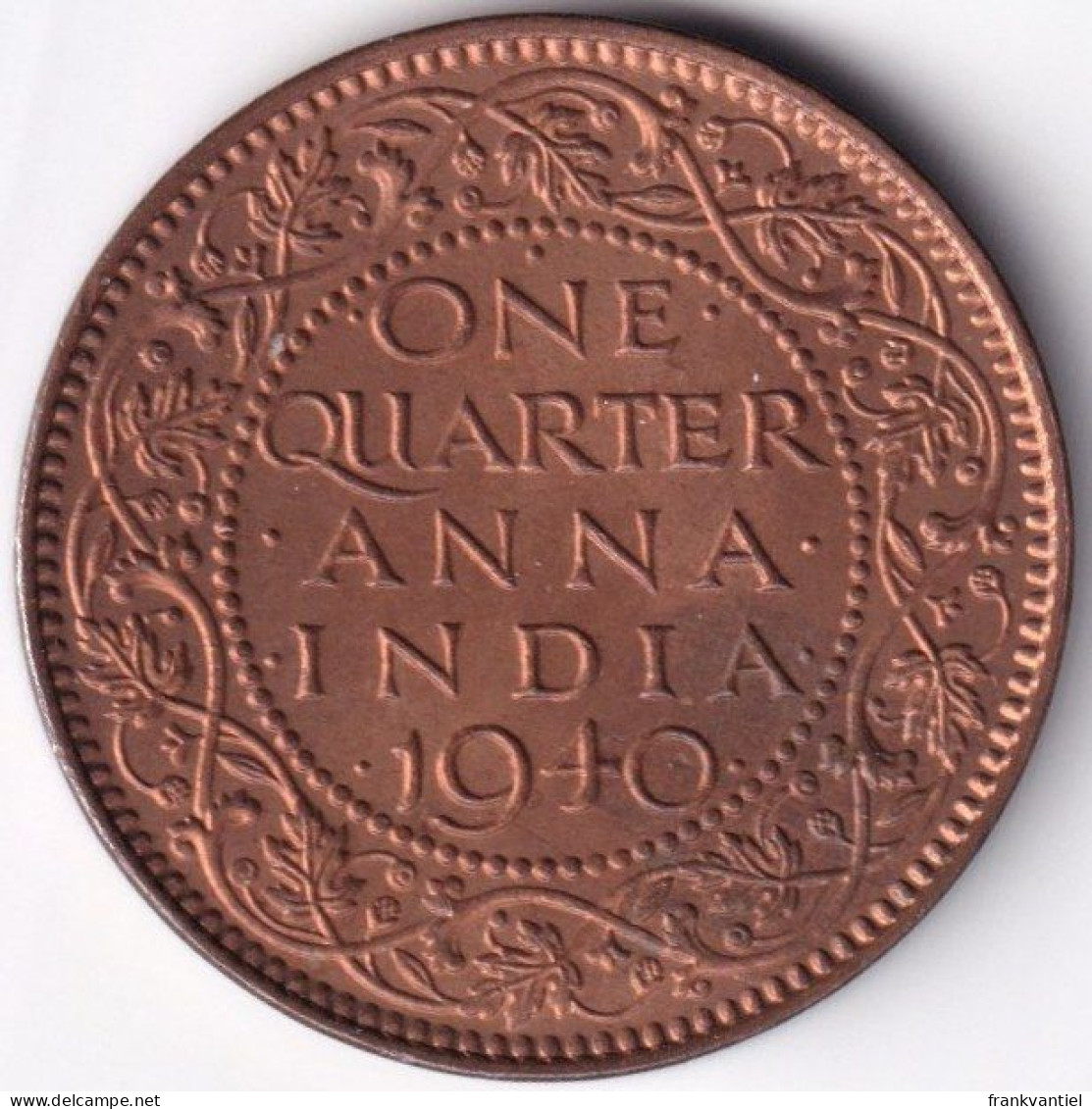 British India KM-531 1/4 Anna 1940 - Indien