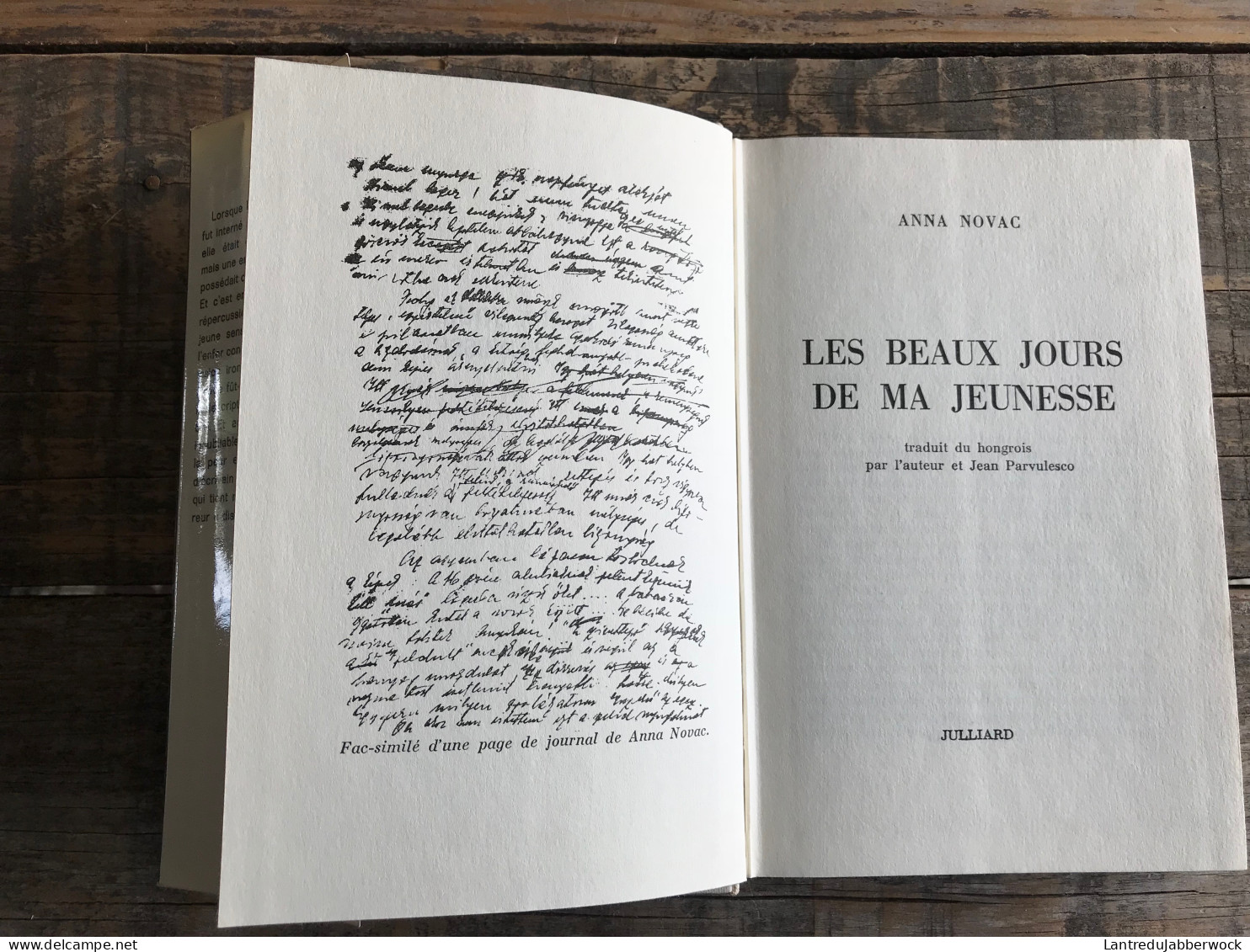 NOVAC Anna Une Enfantt à Auschwitz GUERRE 40 45 WW2 Camps Concentration D'extermination Juif Déportation Récit Histoire - Guerre 1939-45