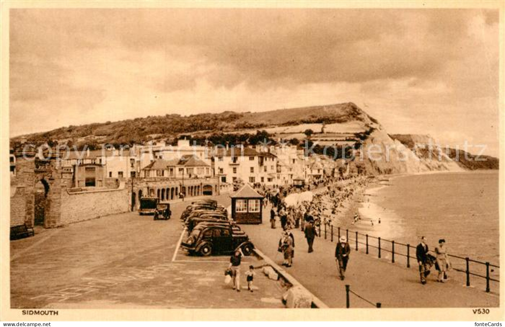 43007701 Sidmouth Town Promenade Coast  - Sonstige & Ohne Zuordnung