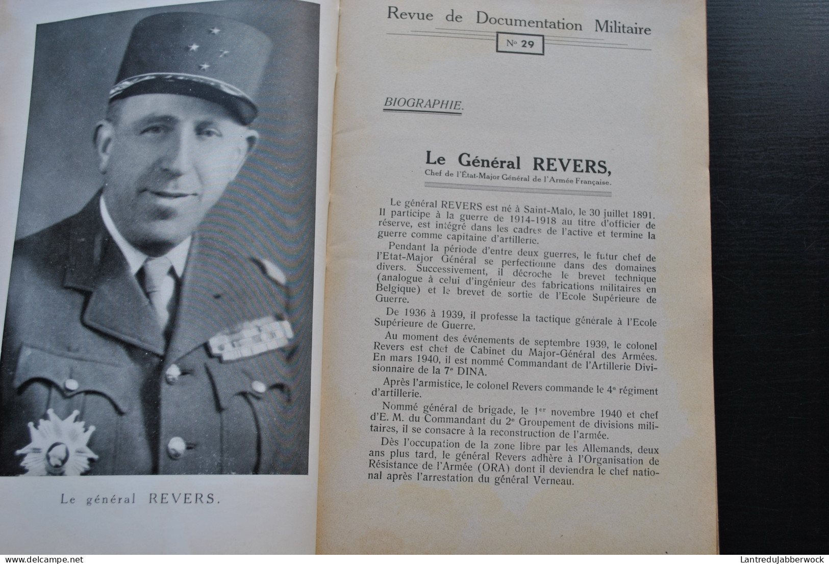 Revue De Documentation Militaire N°29 1949 Tactique AIR OP Aviation Marine Bombes Volante Roquette Aérodrome Défense - Francés