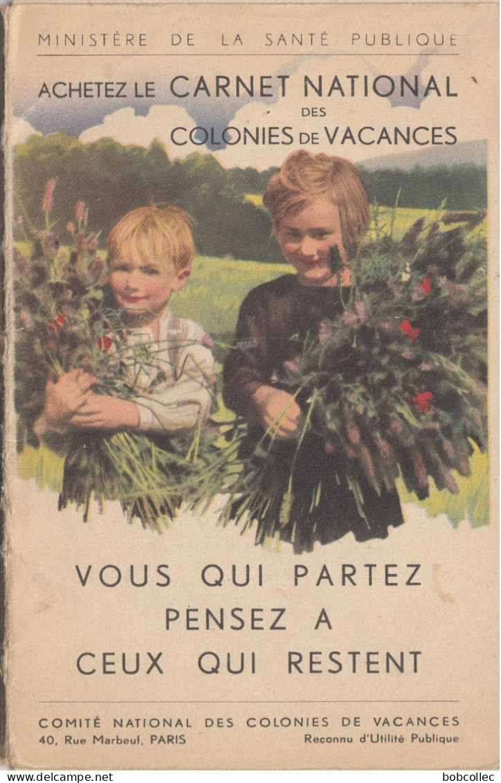 Germaine BOURET: Carnet National Des Colonies De Vacances - Lot De 10 Cartes 1938 - Bouret, Germaine