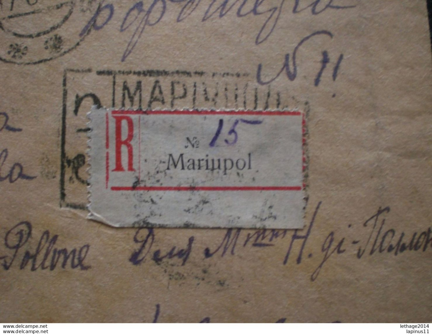 RUSSIA RUSSIE РОССИЯ STAMPS COVER 1922 REGISTER MAIL RUSSIE TO ITALY RRR RIF.TAGG. (84) - Covers & Documents