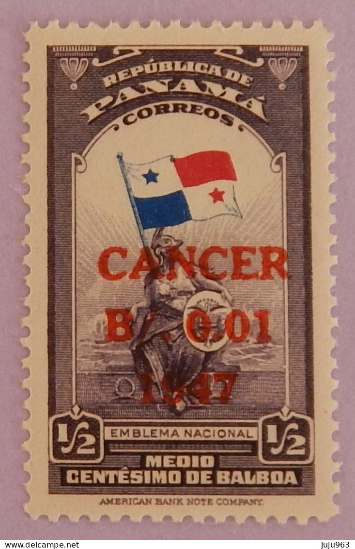 PANAMA YT 250 NEUF**MNH "LUTTE CONTRE LE CANCER" ANNÉE 1942 - Panama