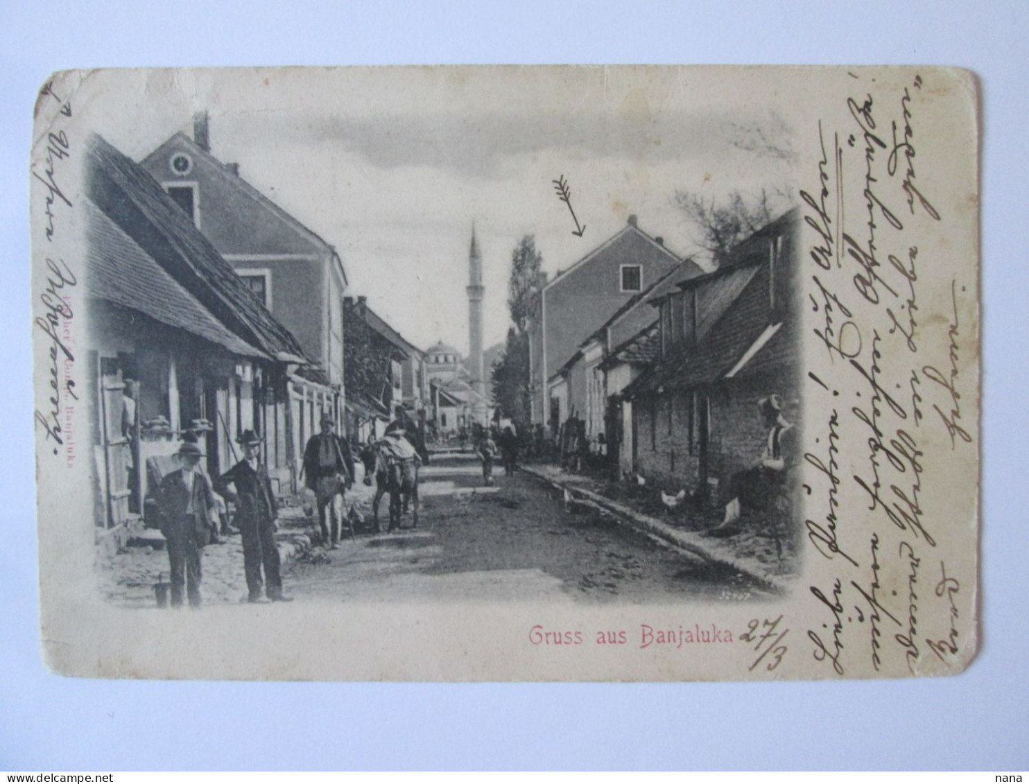 Rare! Bosnia And Herzegovina/Srpska Republic:Greetings From/Salutations De  Banjaluka 1905 Mailed Postcard - Bosnia And Herzegovina