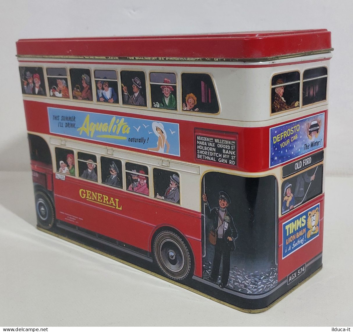 69795 Scatola Di Latta A Forma Di Bus Inglese - Walkers Scottish Biscuit - Boxes