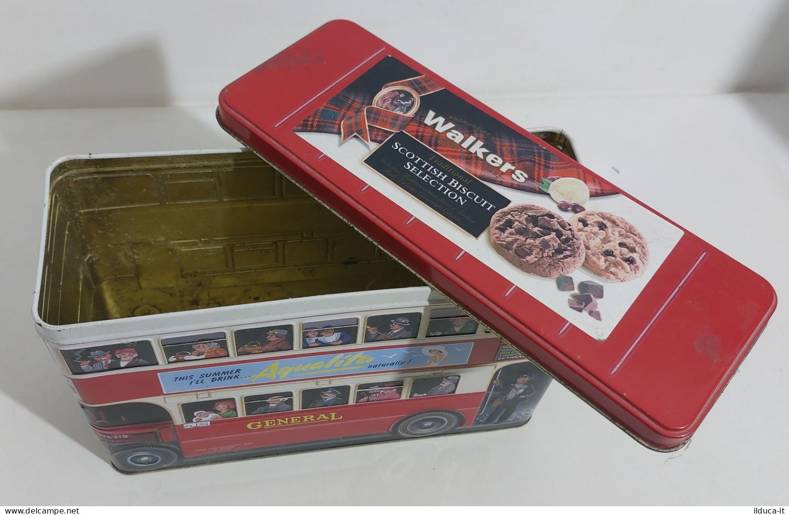 69795 Scatola di latta a forma di Bus Inglese - Walkers Scottish Biscuit