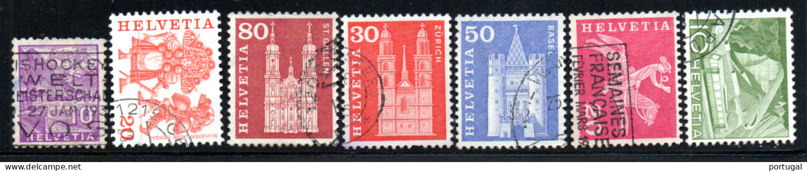 Suisse ( 7 Timbres ) - OBLITERE - Collections