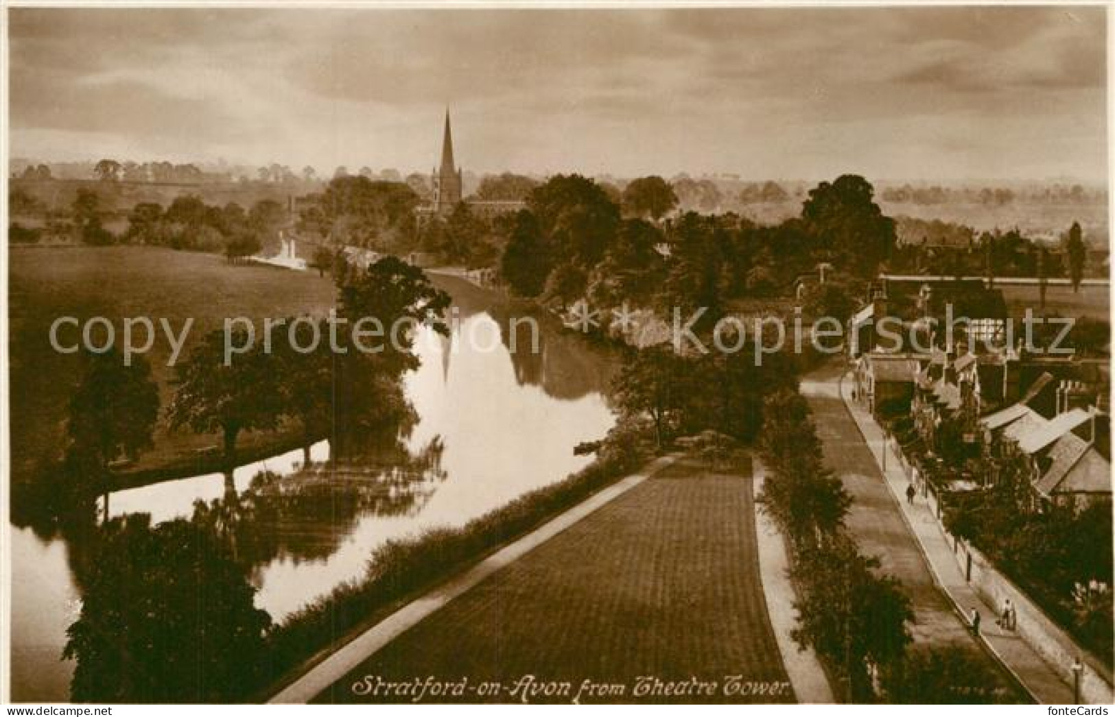 43007353 Stratford-on-Avon View From Theatre Tower Stratford-on-Avon - Autres & Non Classés