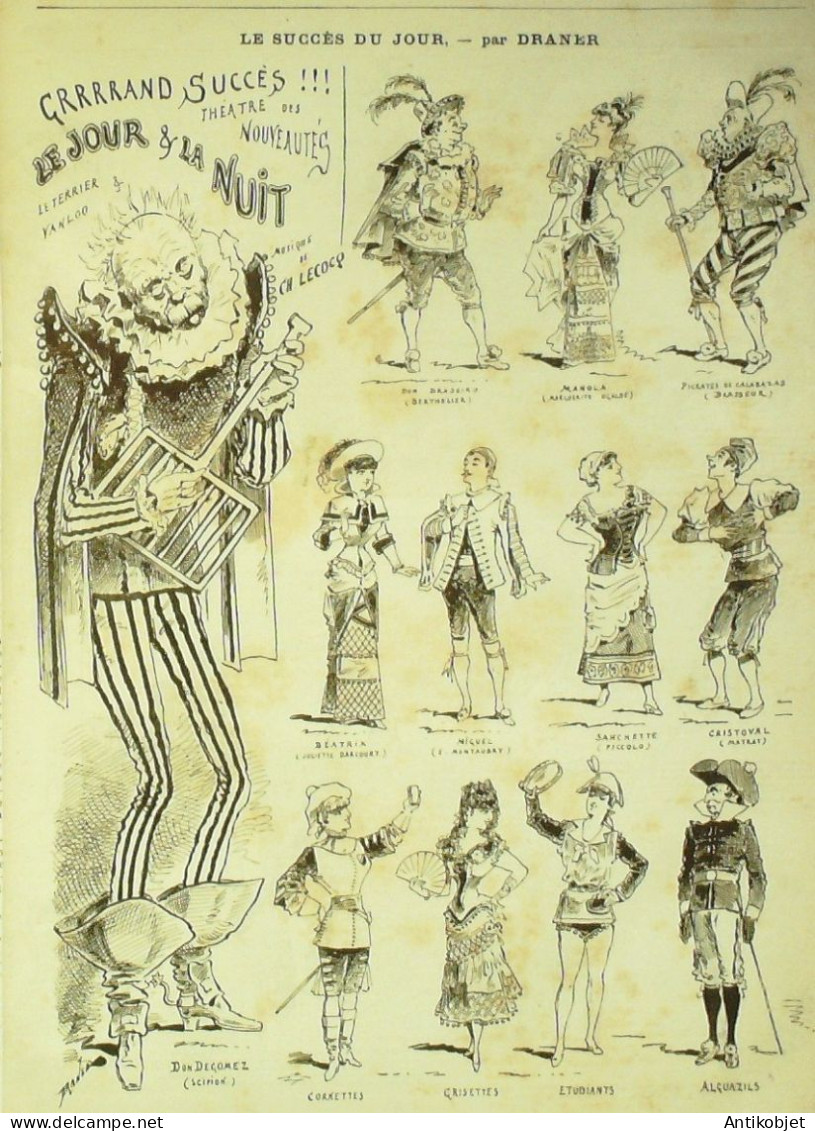 La Caricature 1881 N°102 Genèse Du Commeux Loys Succès Du Jour Draner Trock - Magazines - Before 1900