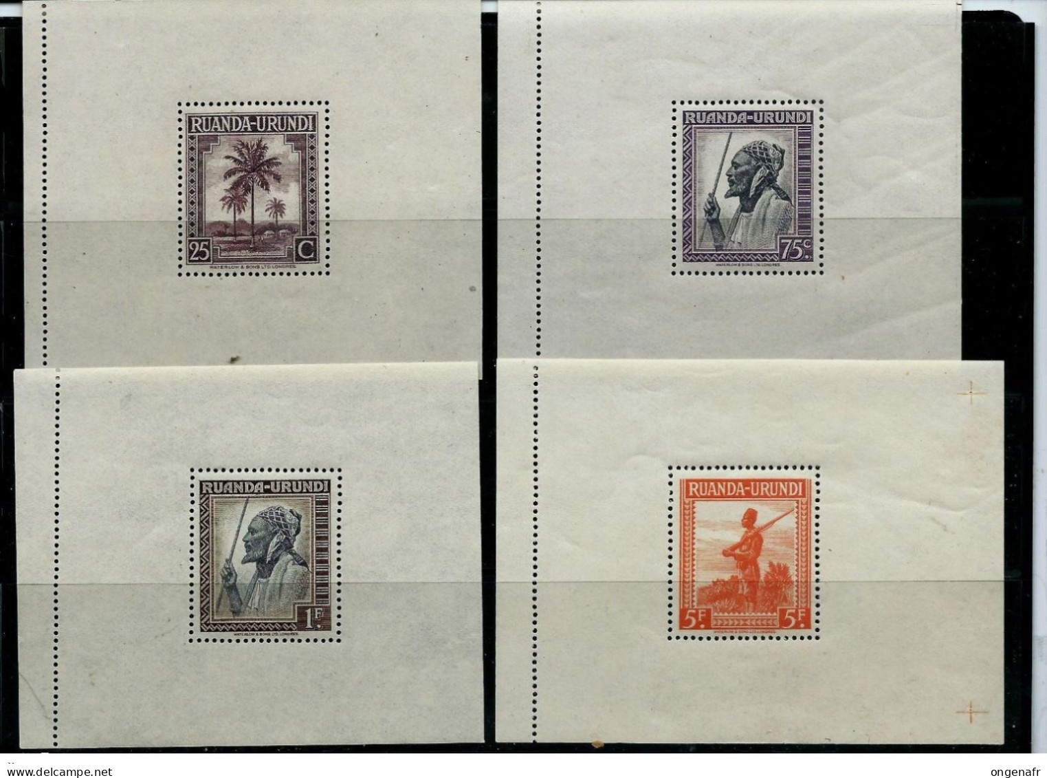 Bloc " MESSAGES " N° 1 à 4 - état : ** Côte 800 € - Unused Stamps