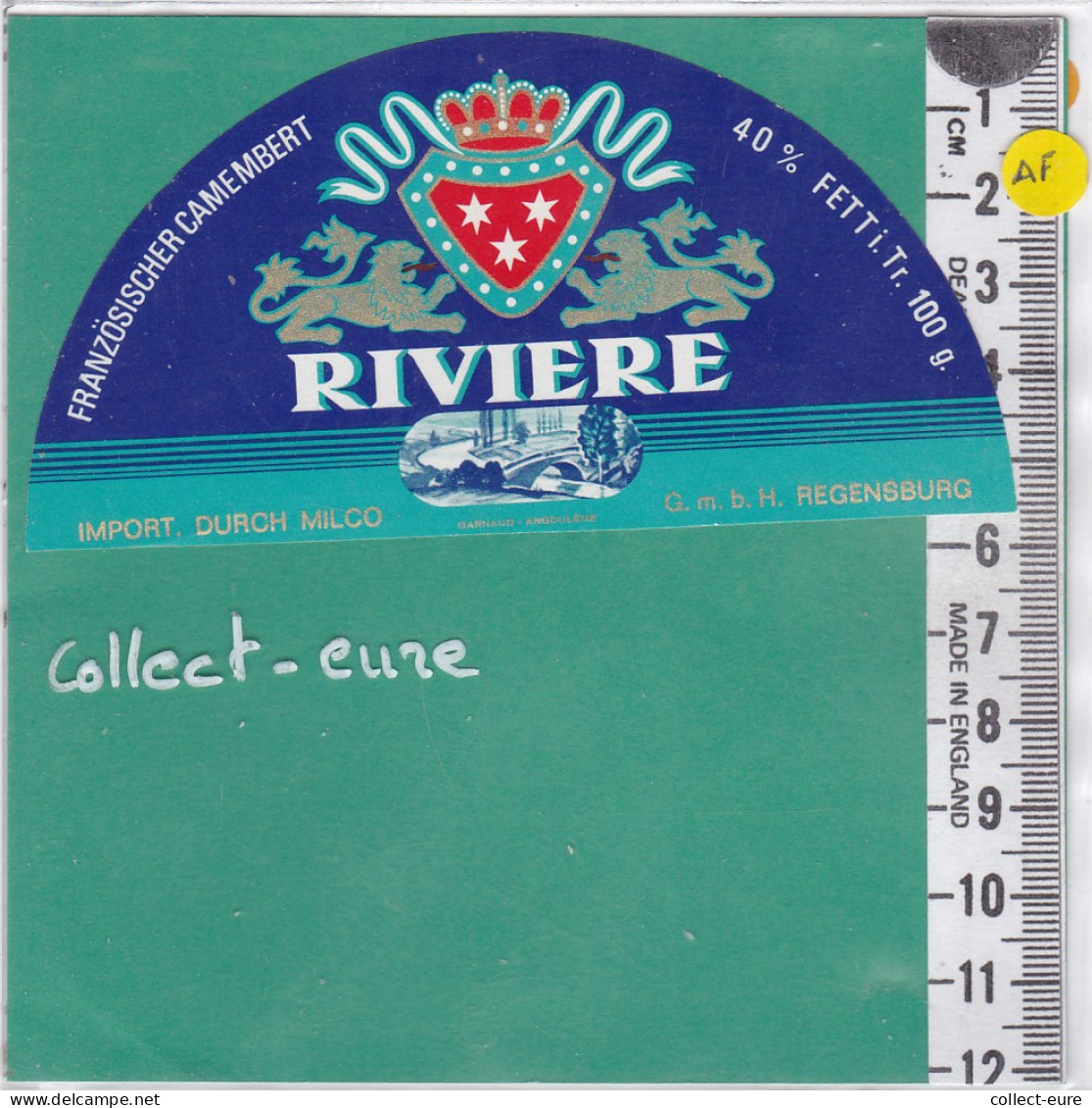 C1164 FROMAGE DEMI CAMEMBERT RIVIERE PONT LIONS - Käse