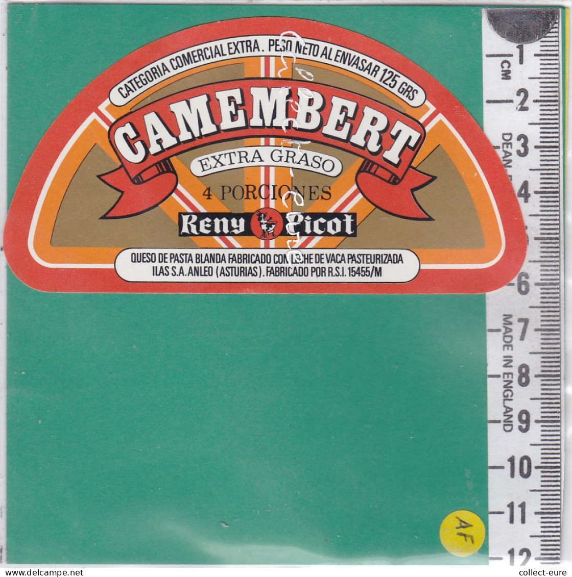 C1166 FROMAGE DEMI CAMEMBERT RENY PICOT ASTURIAS ESPAGNE 4 PORTIONS - Cheese