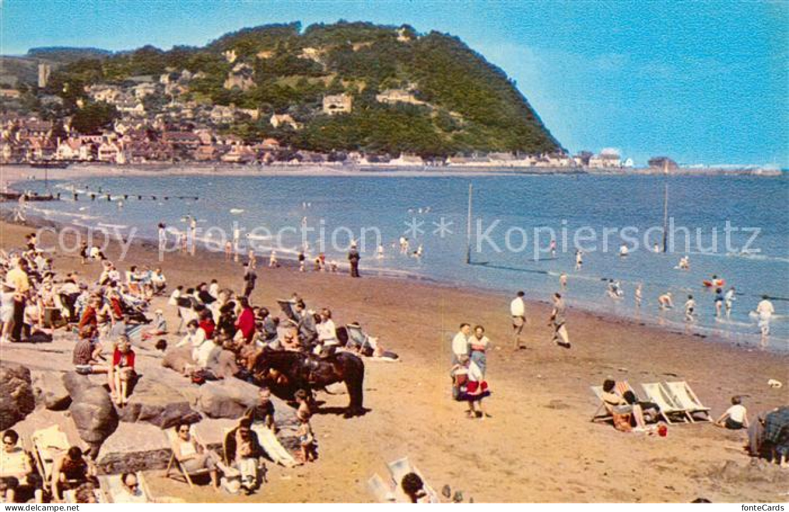 43007203 Minehead West Somerset Beach And Donkey Stand  - Sonstige & Ohne Zuordnung