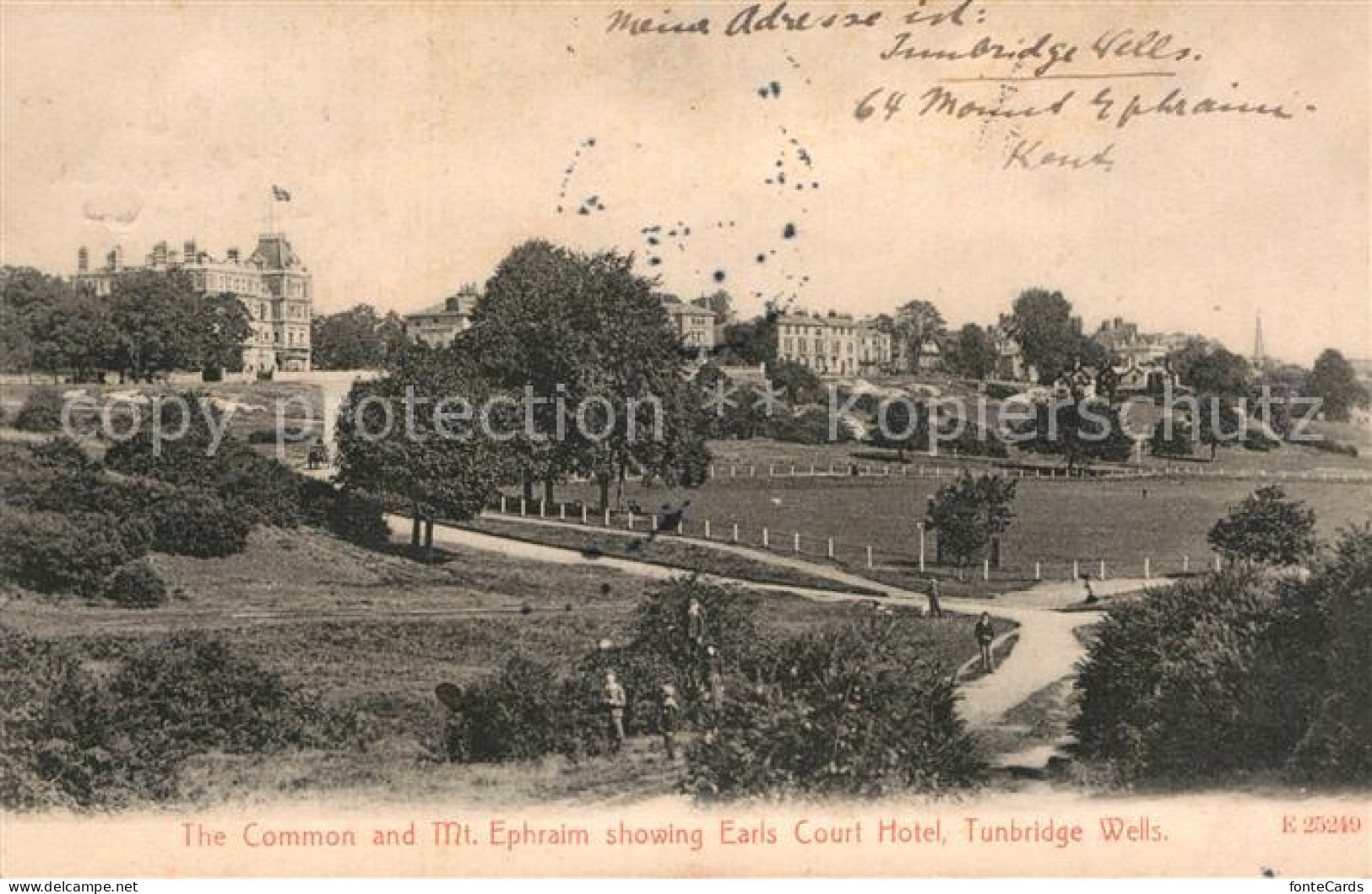 43007201 Tunbridge Wells The Common And Mt Ephraim Showing Earls Court Hotel Tun - Other & Unclassified