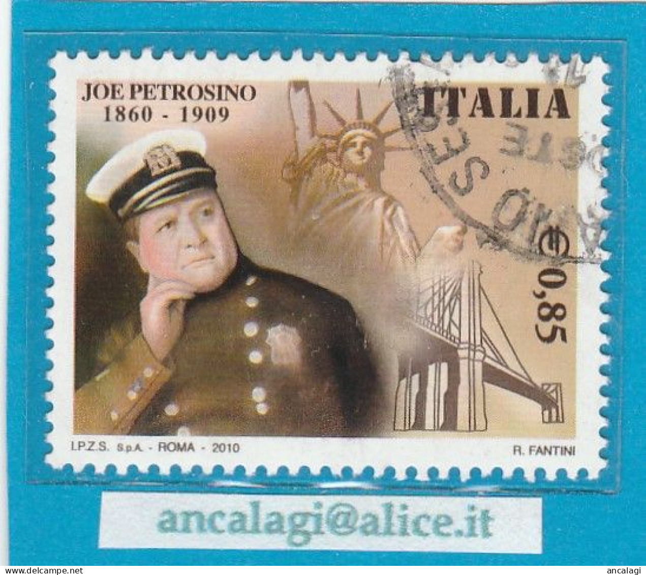 USATI ITALIA 2010 - Ref.1166 "JOE PETROSINO" 1 Val. - - 2001-10: Usados