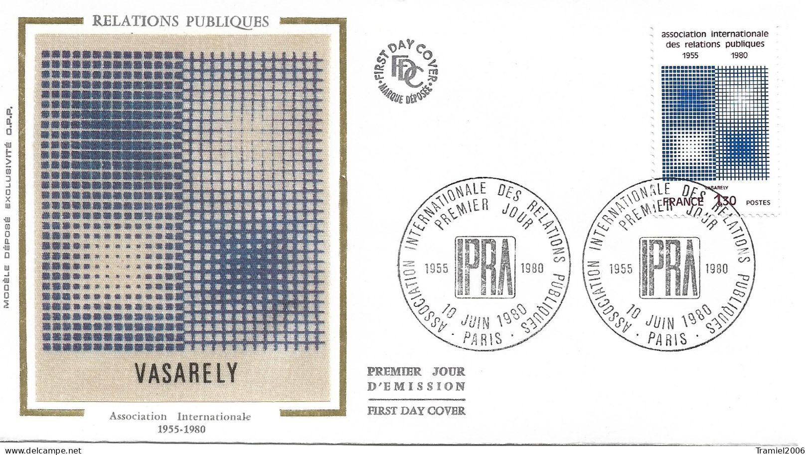 FRANCE 1980 - YT 2091 - 25e Anniversaire IPRA - Association Internationale Des Relations Publiques - 10.06.1980 - 1980-1989