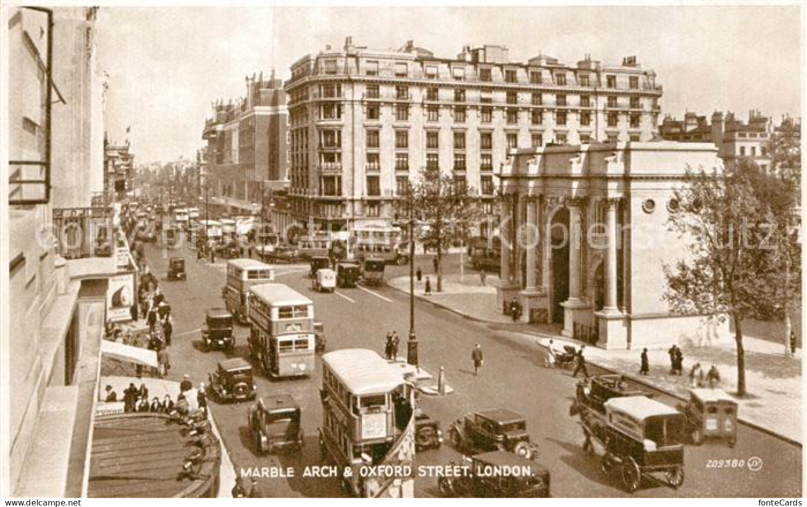 43005887 London Marble Arch And Oxford Street Bus Doppeldeckerbus - Otros & Sin Clasificación