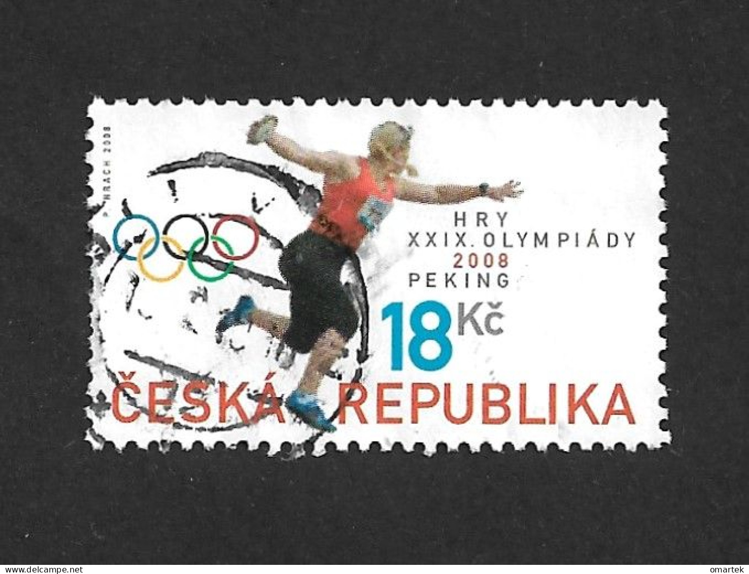 Czech Republic 2008 ⊙ Mi 568 Sc 3391 Olympic Games Beijing, Peking.Tschechische Republik - Used Stamps