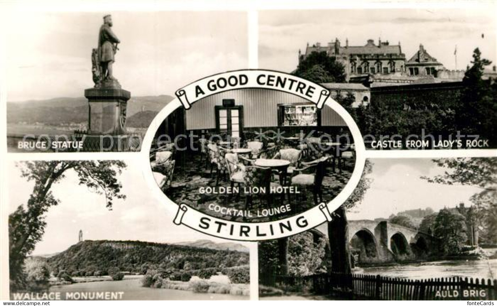 43005589 Stirling Bruce Statue Wallace Monument Golden Lion Hotel Cocktail Loung - Otros & Sin Clasificación