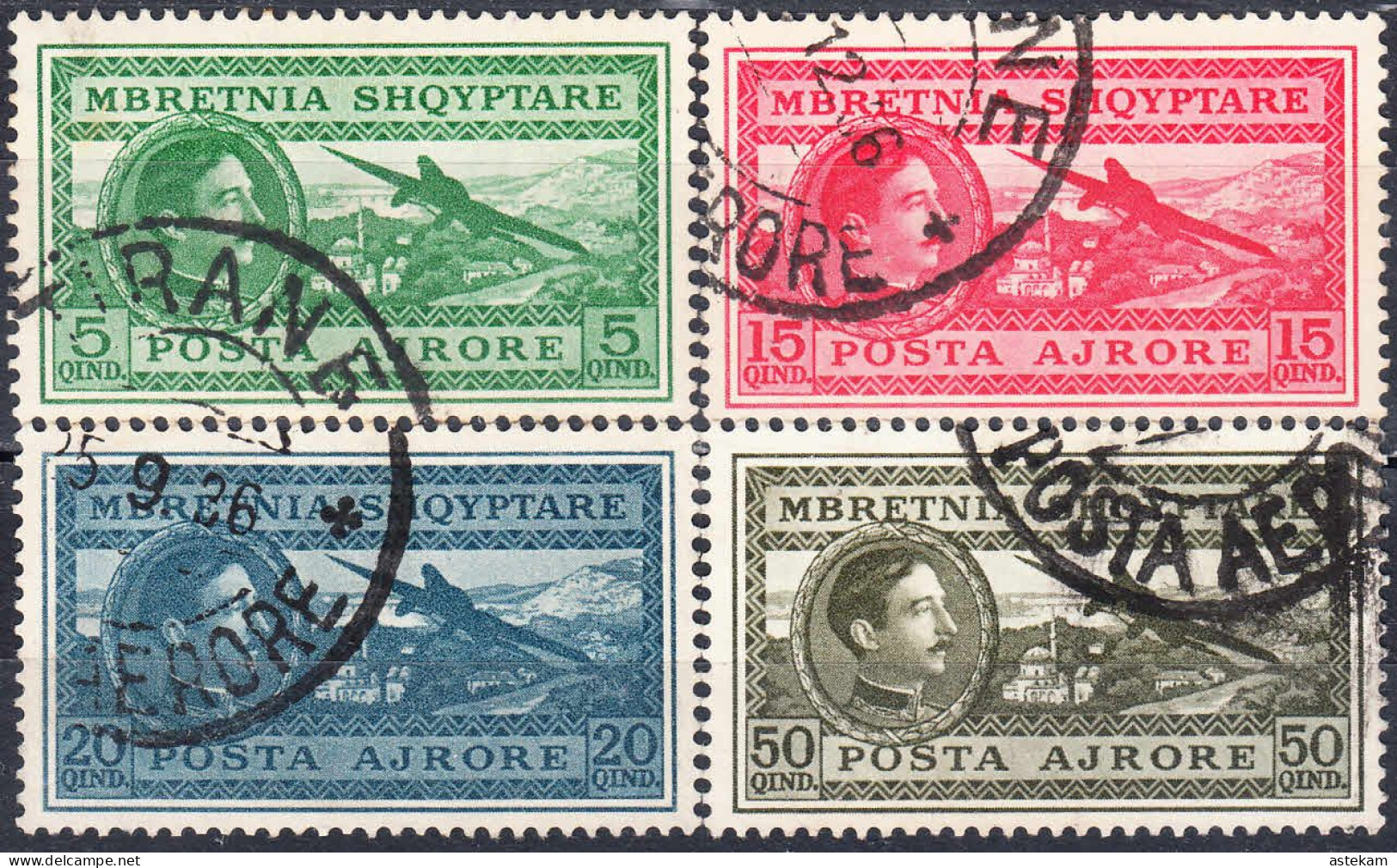 ALBANIA 1930, FOUR SEPARATE USED STAMPS With MiNo 228/31 In GOOD QUALITY - Albanië