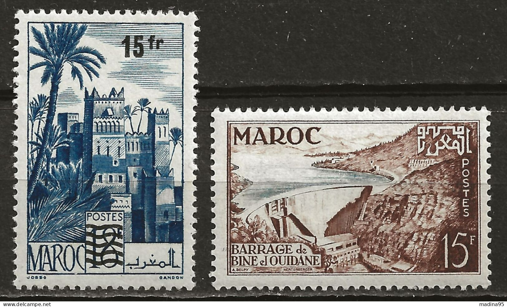 MAROC Colo:, **, N° YT 328 Et 329., TB - Nuevos