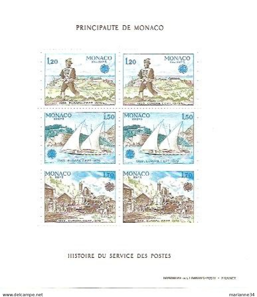 Monaco-1979- Blocs - N°17** -Europa - Blocks & Sheetlets