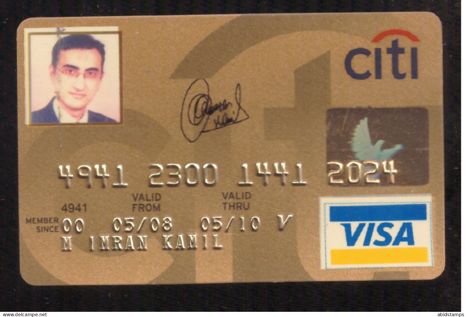 USED COLLECTABLE CARD CITIBANK VISA CARD - Credit Cards (Exp. Date Min. 10 Years)
