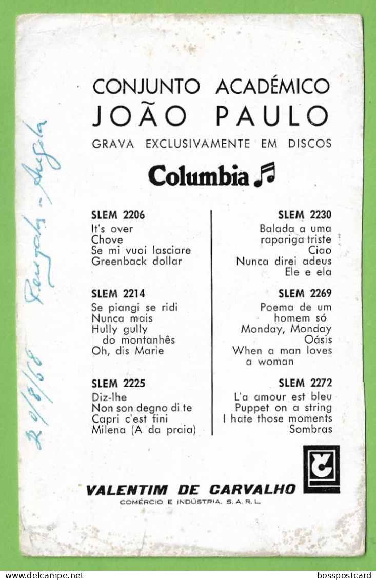 Lisboa - Conjunto Académico João Paulo (Autografado) - Teatro - Cinema - Actriz - Actor - Artista - Música - Portugal - Música Y Músicos