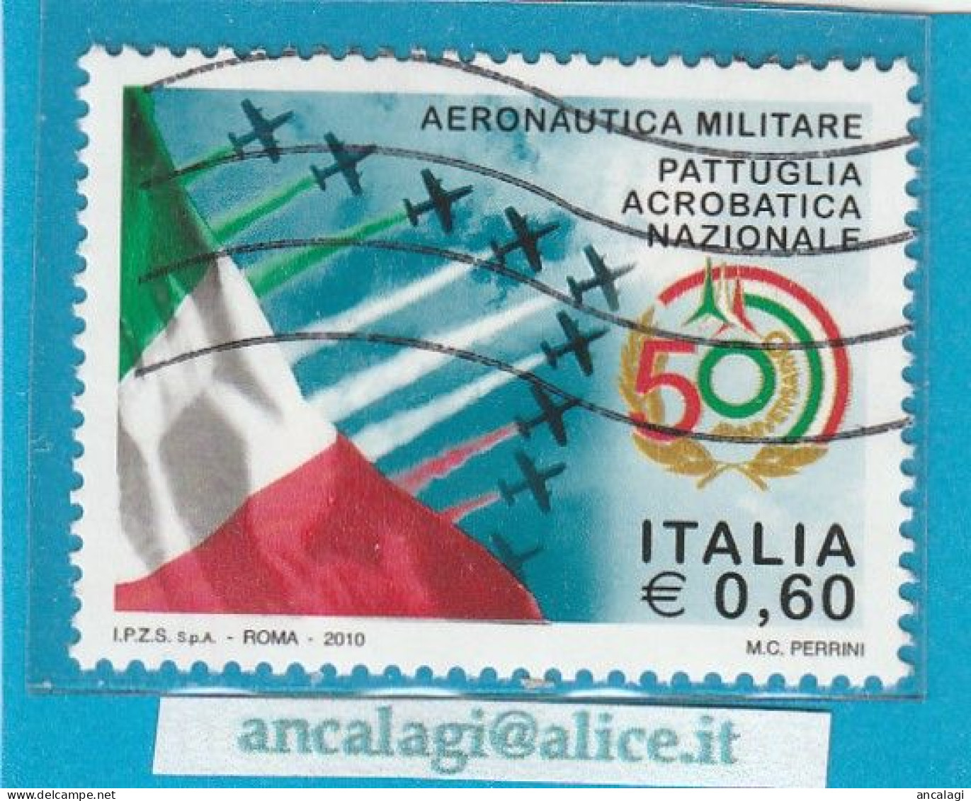 USATI ITALIA 2010 - Ref.1167A "AERONAUTICA MILITARE" 1 Val. - - 2001-10: Oblitérés