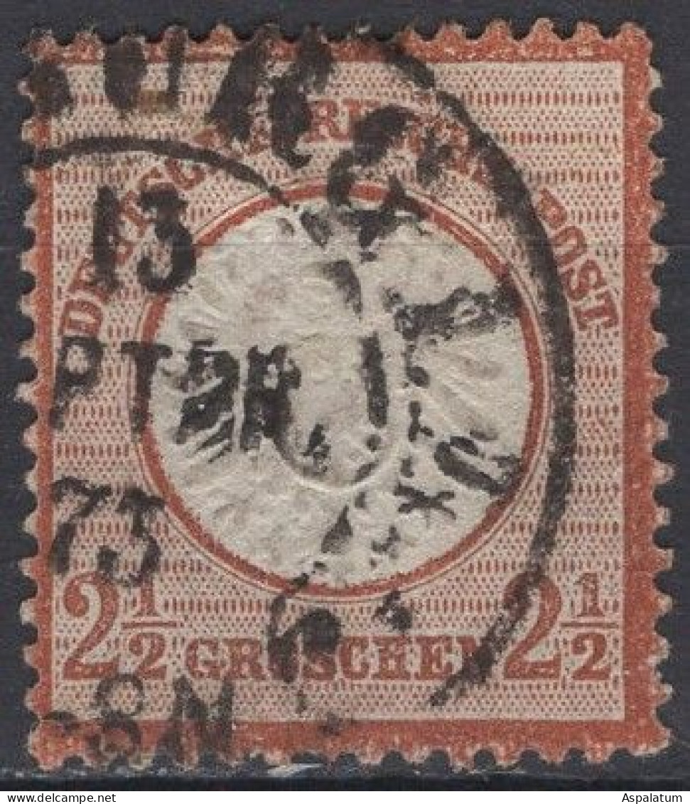 Germany, Empire - Definitive - 2½ Gr - Coat Of Arms - Mi 21a - 1872 - Oblitérés