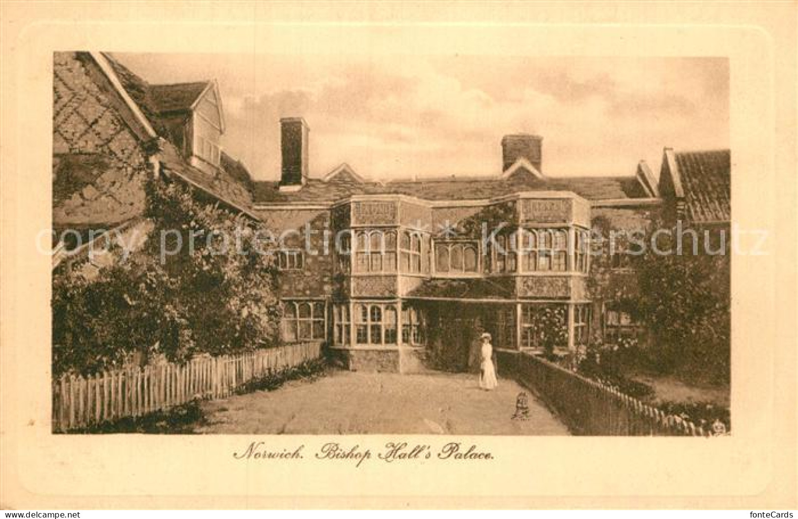 43004909 Norwich UK Bishop Halls Palace Tucks Postcard  - Other & Unclassified