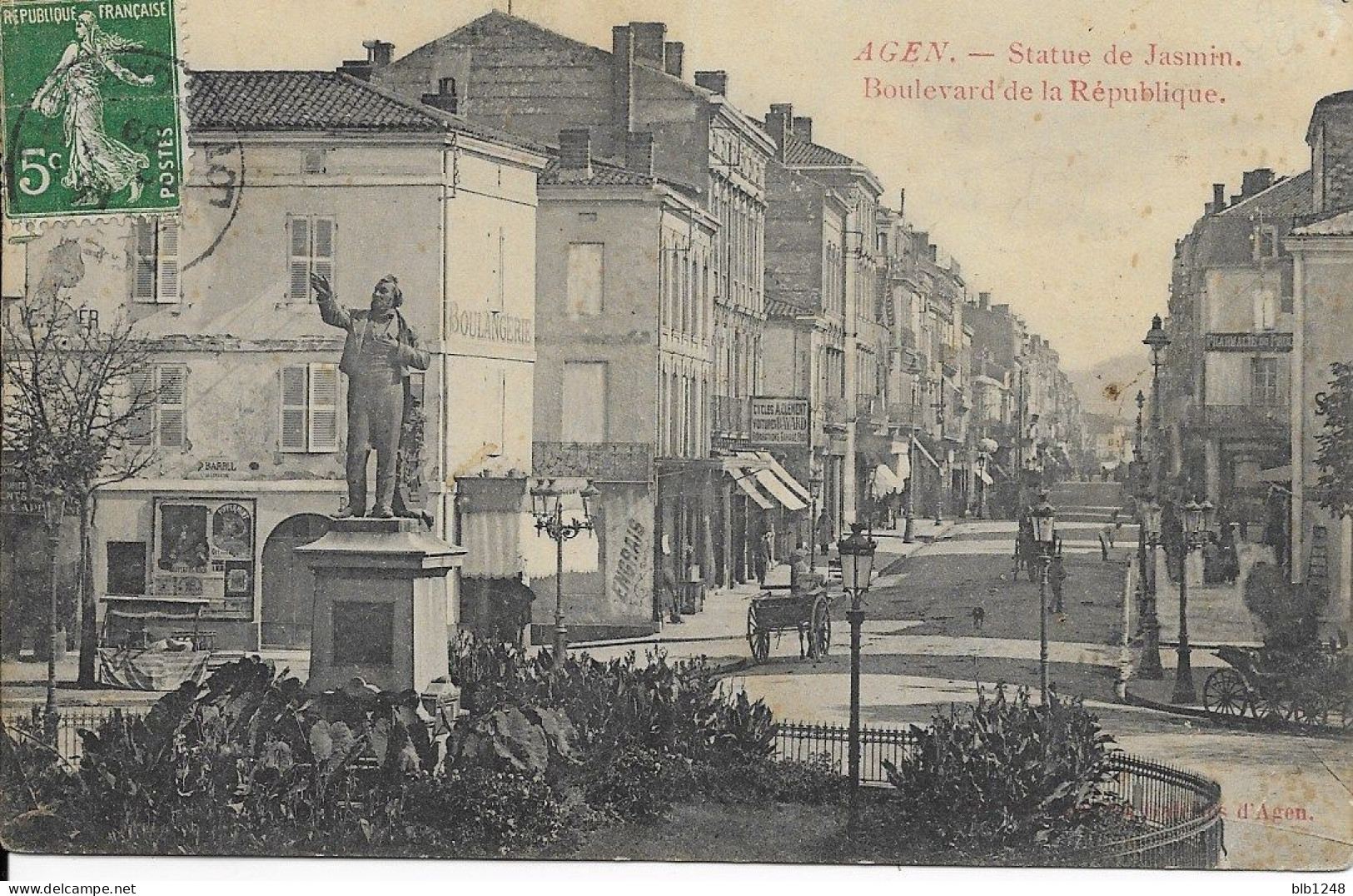 [47] Lot Et Garonne > Agen Statue De Jasmin Boulevard De La Republique - Agen