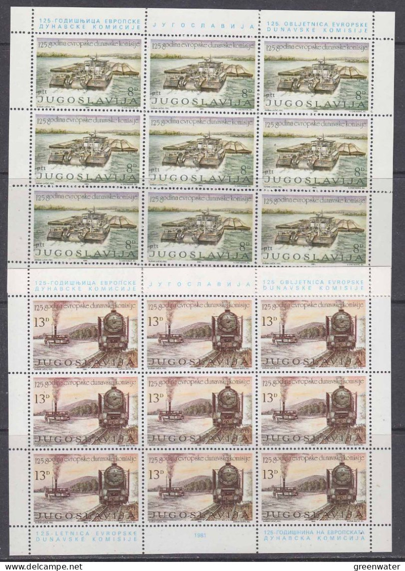 Yugoslavia 1981 Danube 2v  Sheetlets ** Mnh (59636) - European Ideas